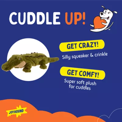 Joyhound® Realistic Plush Crocodile Squeaky Dog Toy - Image 2