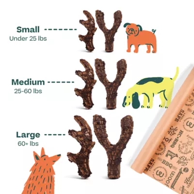 WOOF HonestChew Antler Dog Chew Toy - Image 7
