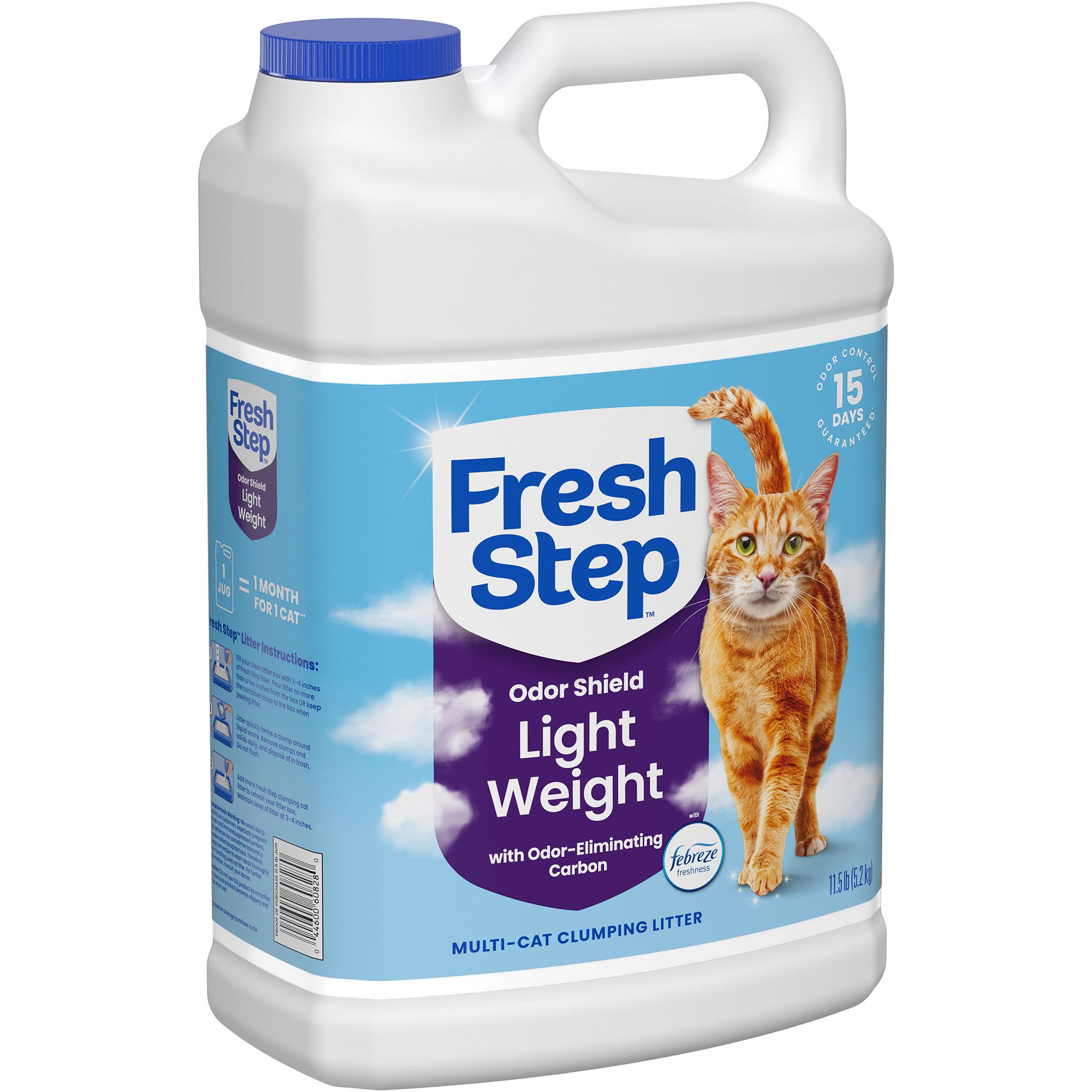 Fresh Step Light Weight Clumping Litter, Extra Strength Formula with Febreze, Box - thumbnail 3
