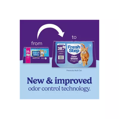 Fresh Step Multi-Cat Clumping Litter With Febreze Freshness, Bag - Image 2
