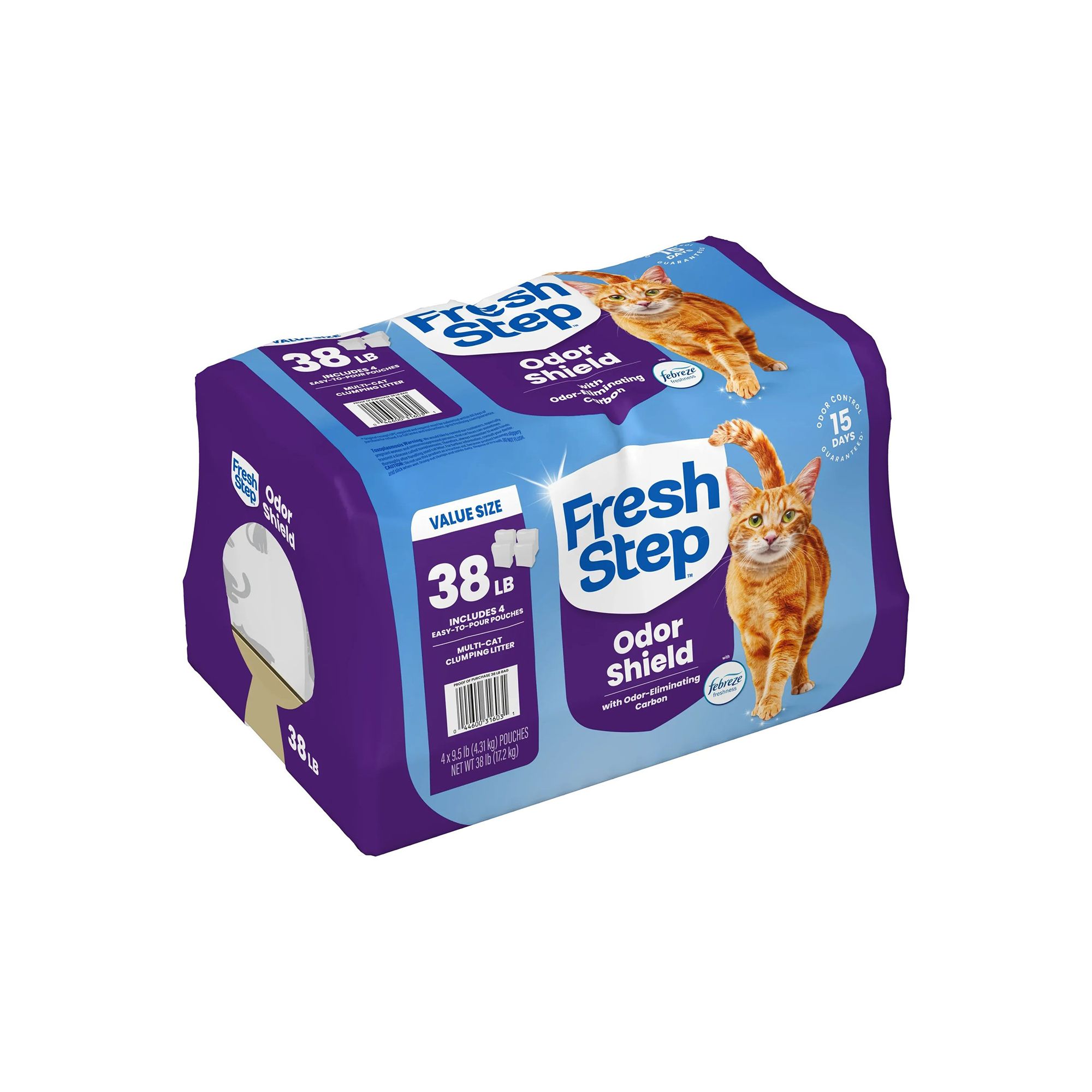 Fresh Step Multi-Cat Clumping Litter With Febreze Freshness, Bag - thumbnail 3