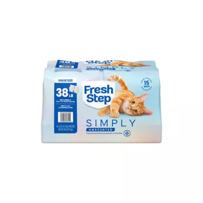 Fresh Step Simply Unscented Clumping Cat Litter, Bag - Image 1