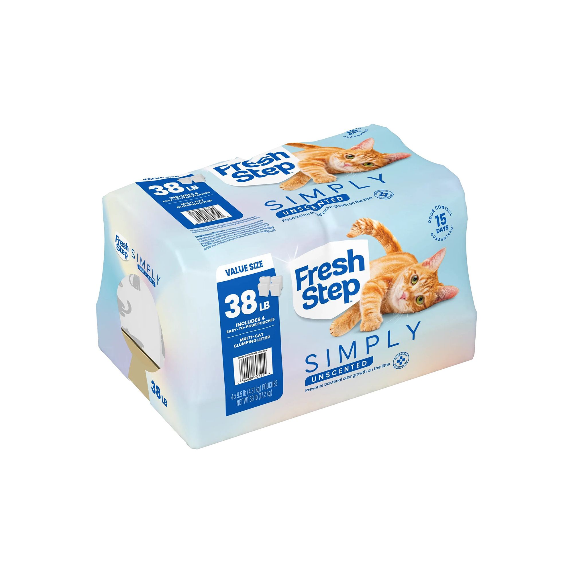 Fresh Step Simply Unscented Clumping Cat Litter, Bag - thumbnail 3