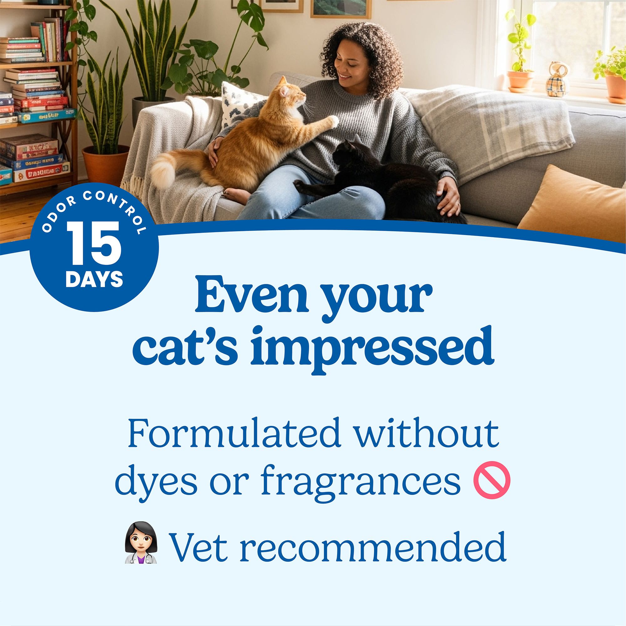 Fresh Step Simply Unscented Clumping Cat Litter, Bag - thumbnail 4
