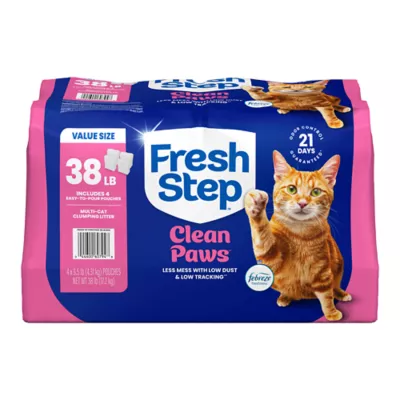 Fresh Step Clean Paws Multi-Cat Litter with Febreze - Image 1