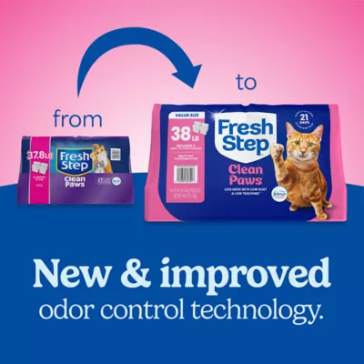 Fresh Step Clean Paws Multi-Cat Litter with Febreze - Image 2