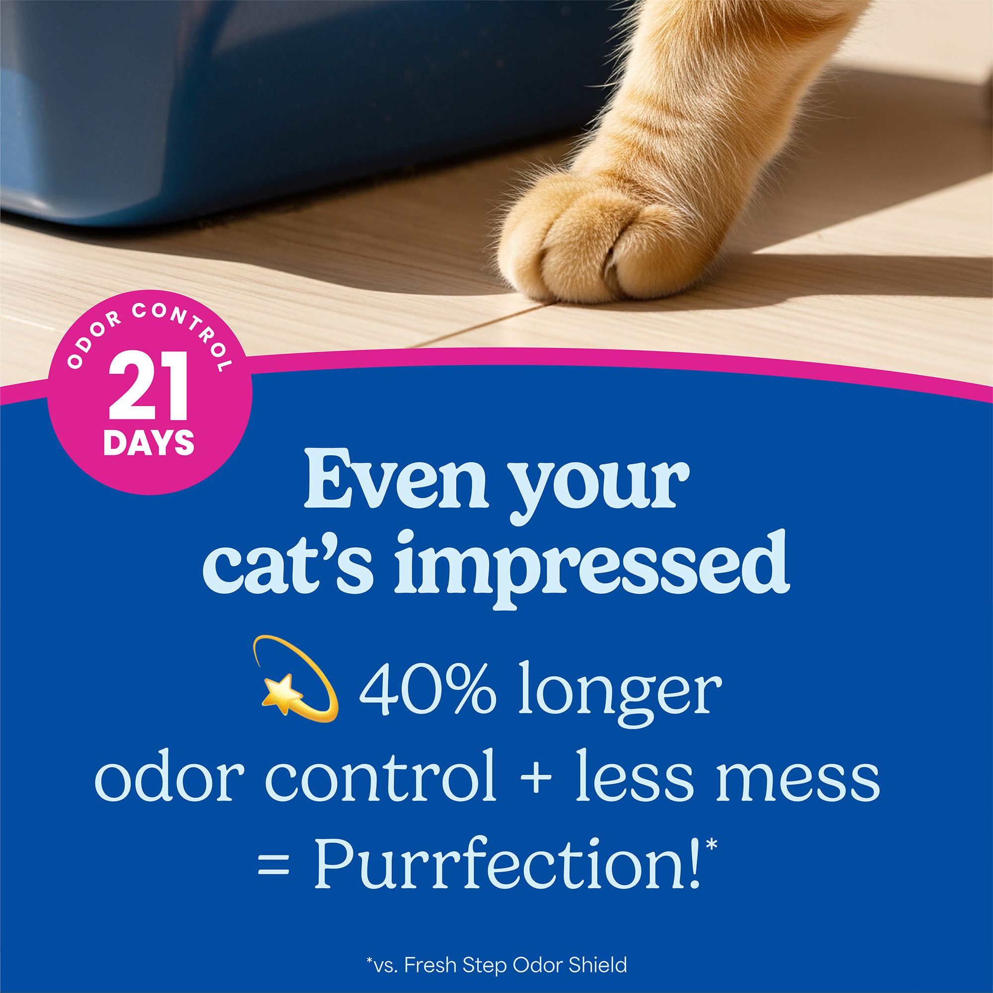 Fresh Step Clean Paws Multi-Cat Litter with Febreze - thumbnail 4