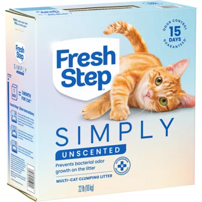 Fresh Step Simply Unscented Clumping Cat Litter, Box - Image 3