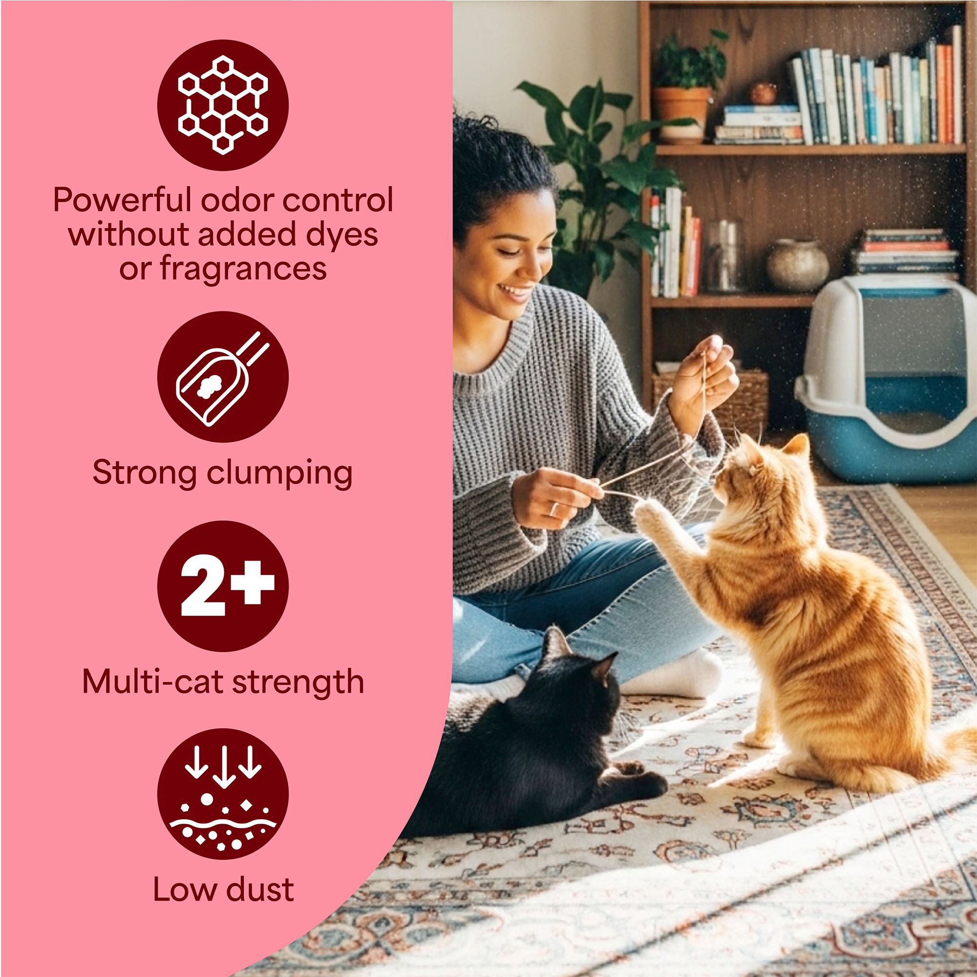 Fresh Step Simply Unscented Clumping Cat Litter, Box - thumbnail 7