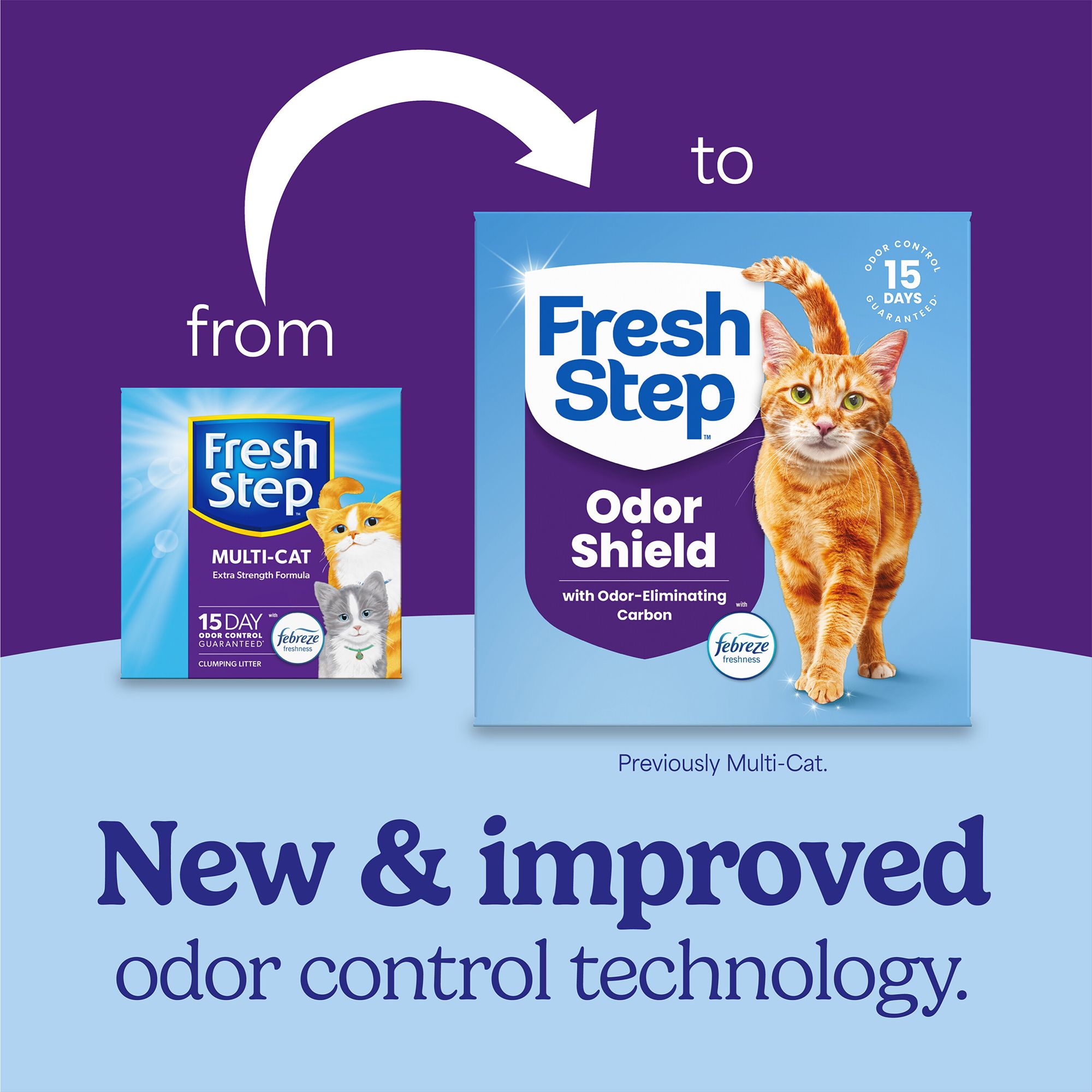 Fresh Step Multi-Cat Clumping Cat Litter With Febreze Freshness, Box - thumbnail 2