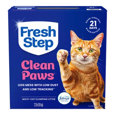 Fresh Step Clean Paws Multi-Cat Litter With Febreze Freshness, Box - Image 1