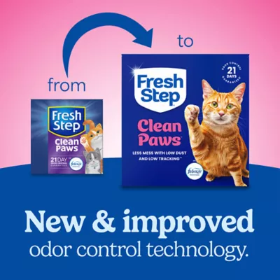 Fresh Step Clean Paws Multi-Cat Litter With Febreze Freshness, Box - Image 2