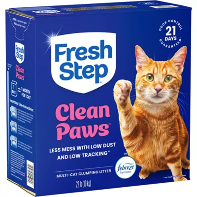 Fresh Step Clean Paws Multi-Cat Litter With Febreze Freshness, Box - Image 3