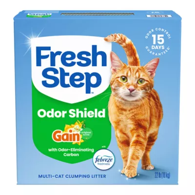 Fresh Step Clumping Litter With Febreze Gain Freshness, Box - Image 1