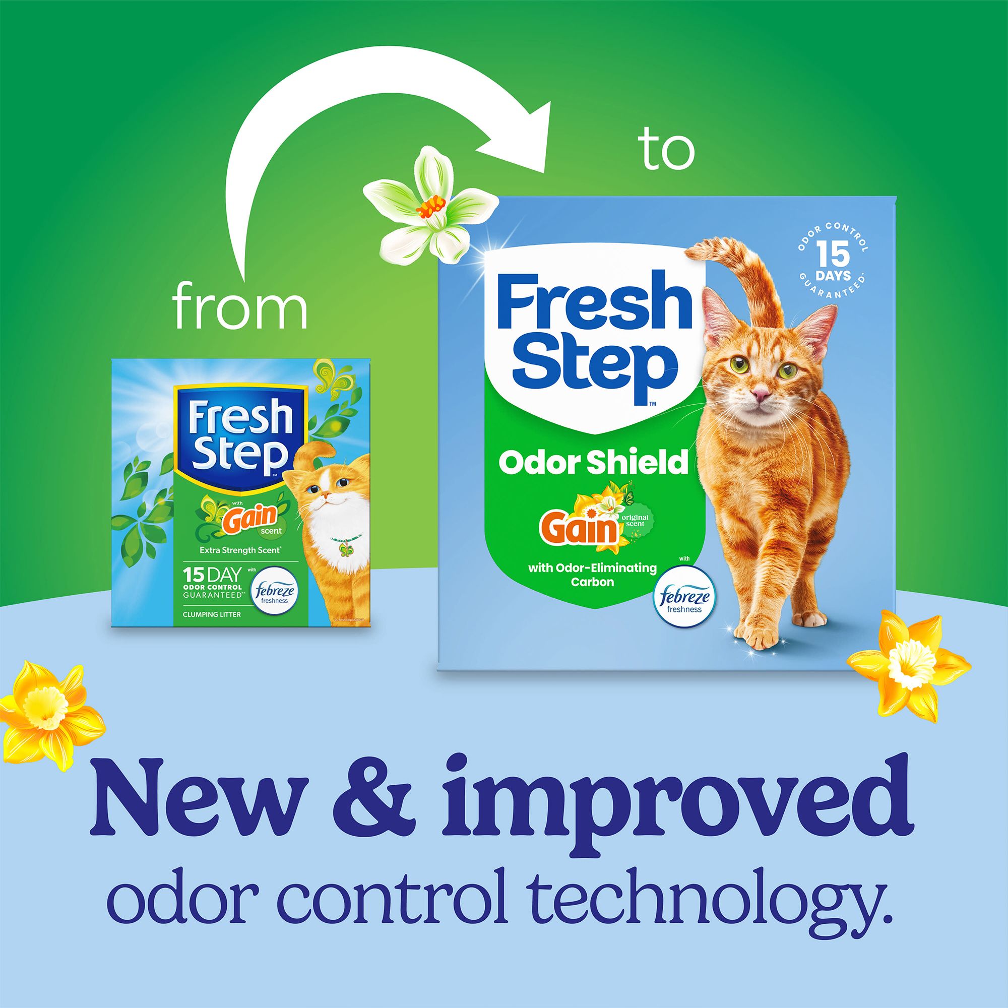 Fresh Step Clumping Litter With Febreze Gain Freshness, Box - thumbnail 2