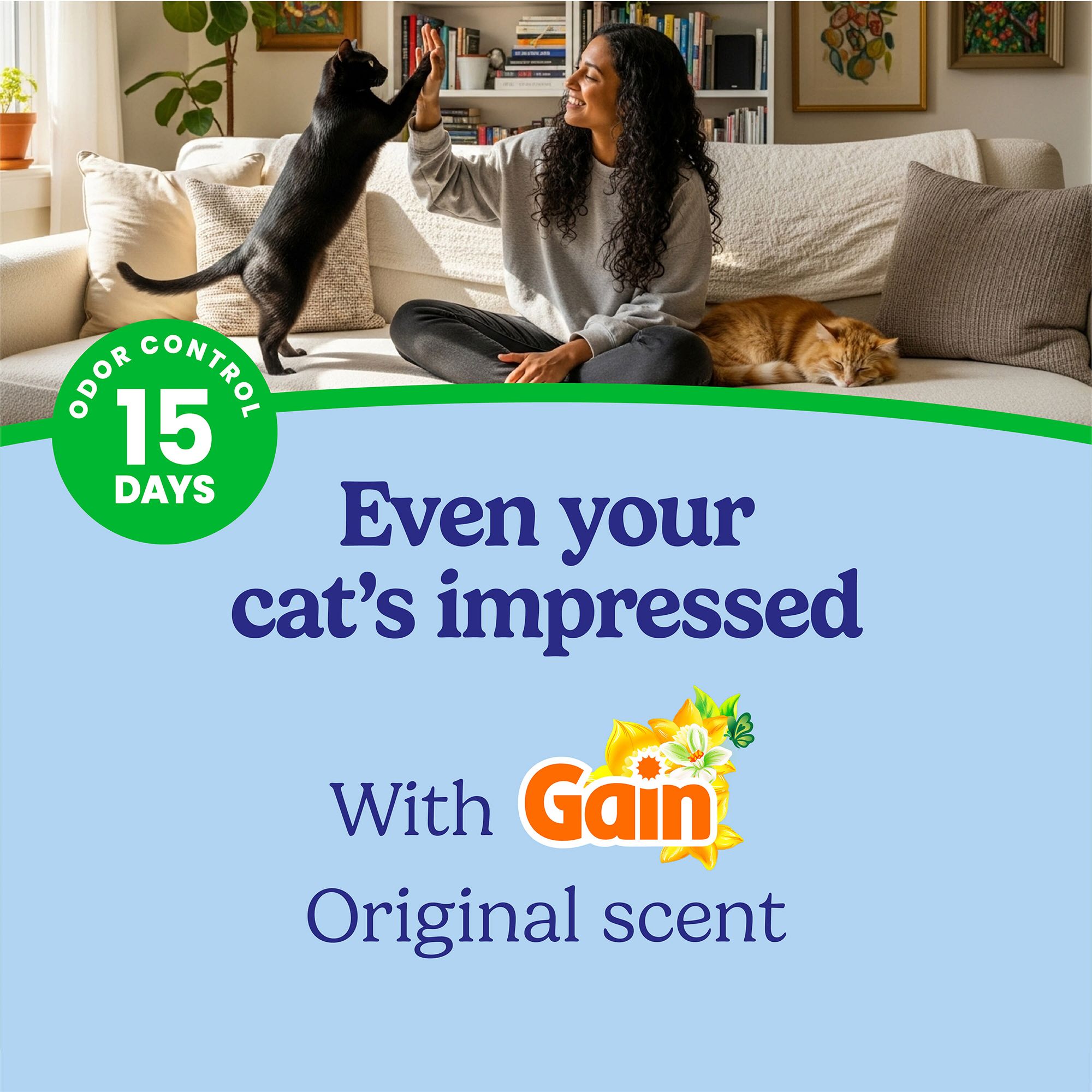 Fresh Step Clumping Litter With Febreze Gain Freshness, Box - thumbnail 4