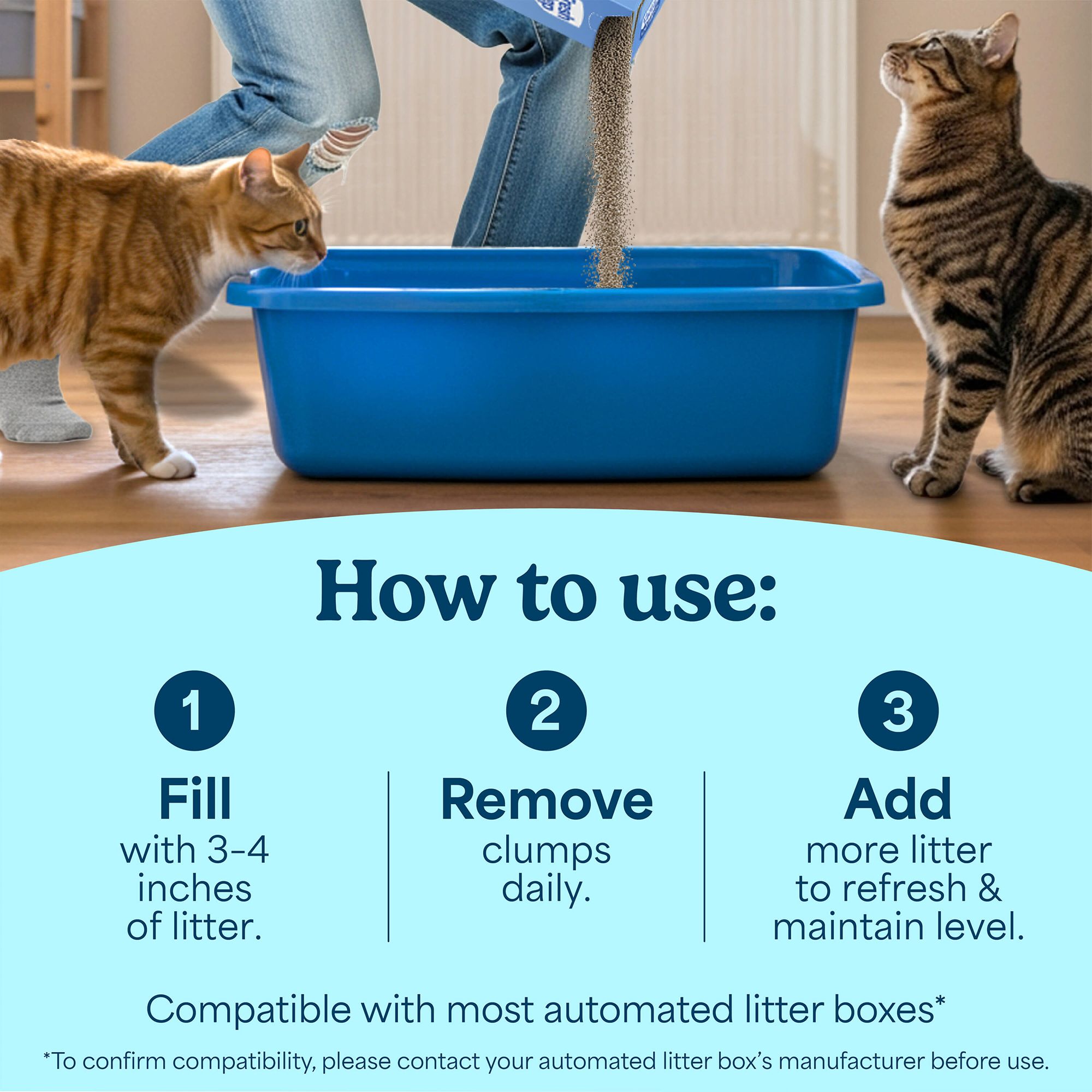 Fresh Step Clumping Litter With Febreze Gain Freshness, Box - thumbnail 5