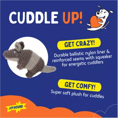 Joyhound Biteshield Plush Armadillo Squeaky Plush Dog Toy - Image 2