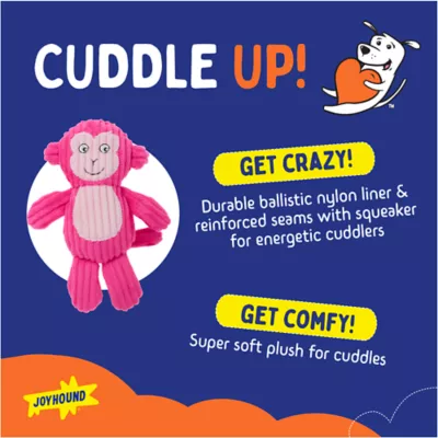 Joyhound Biteshield Plush Monkey Squeaky Plush Dog Toy - Image 2
