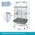 All Living Things® Playtop Pet Bird Cage for Conures & Large Birds image thumbnail 2