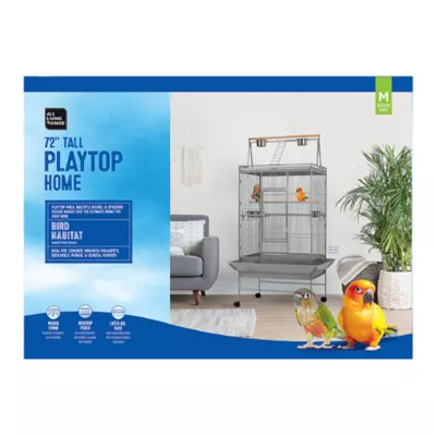 All Living Things® Playtop Pet Bird Cage for Conures & Large Birds - Image 6