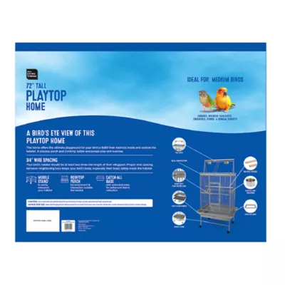 All Living Things® Playtop Pet Bird Cage for Conures & Large Birds - Image 7