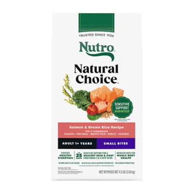 Nutro Natural Choice Adult Dry Dog Food - Salmon & Brown Rice, Small Bites - Image 1
