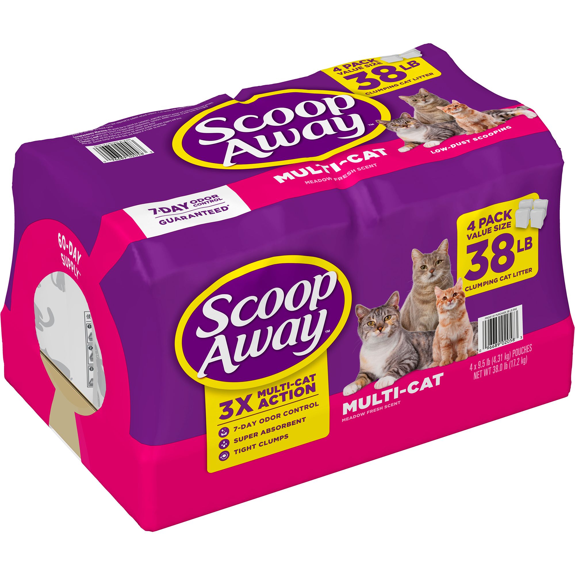 Scoop Away Multi-Cat Clumping Cat Litter - Meadow Fresh Scent, Clumping - thumbnail 2
