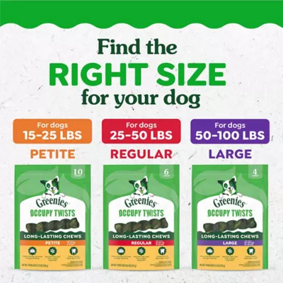 Greenies Occupy Twists Natural Dog Treats Petite Size Chicken Flavor - Image 9