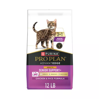 Purina Pro Plan Adult 7+ Dry Cat Food - Senior Support+, Chicken & Rice - Image 1