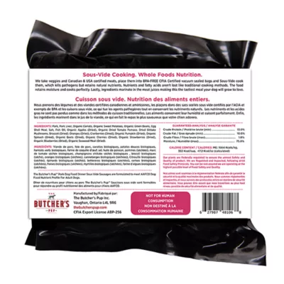 The Butcher's Pup Adult Frozen Dog Food - Sausages in Natural Casing, 4 Count - Image 7