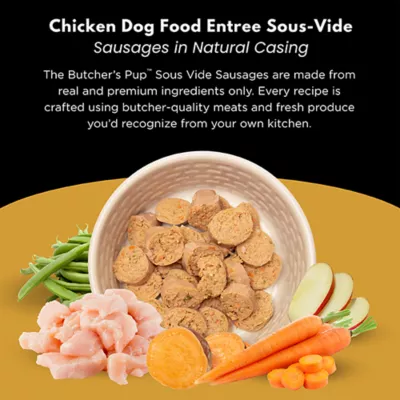 The Butcher's Pup Adult Frozen Dog Food - Sausages in Natural Casing, 4 Count - Image 2