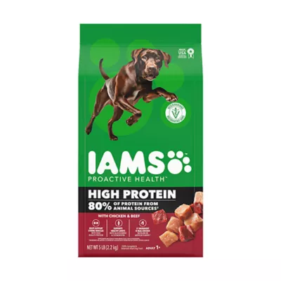 IAMS High Protein Adult Dog Food - Chicken & Beef - Image 1