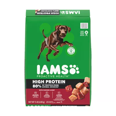 IAMS High Protein Adult Dog Food - Chicken & Beef - Image 1