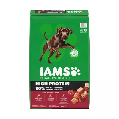 IAMS High Protein Adult Dog Food - Chicken & Beef - Image 1