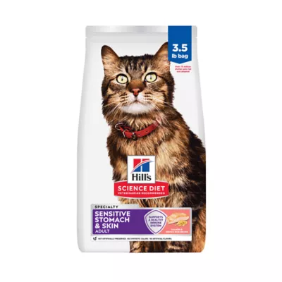Hills Science Diet Adult Cat Dry Food - Sensitive Stomach & Skin, Salmon & Brown Rice - Image 1