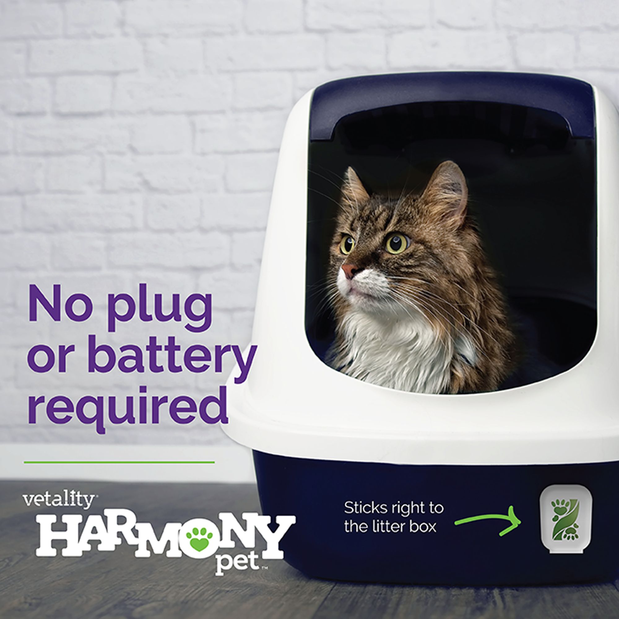 Vetality Cat Harmony Pet Calming Litter Box Diffuser Lavender Scent, 1 Count - thumbnail 4