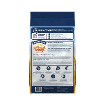 sWheat Scoop Triple Action Multi-Cat Wheat Litter - Unscented, Low Dust, Natural, Eco-Friendly - Image 2