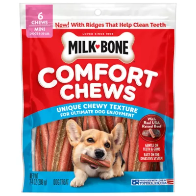 Milkbone Comfort Chews Adult Dog Chew - Beef Flavor 6 ct - Image 1