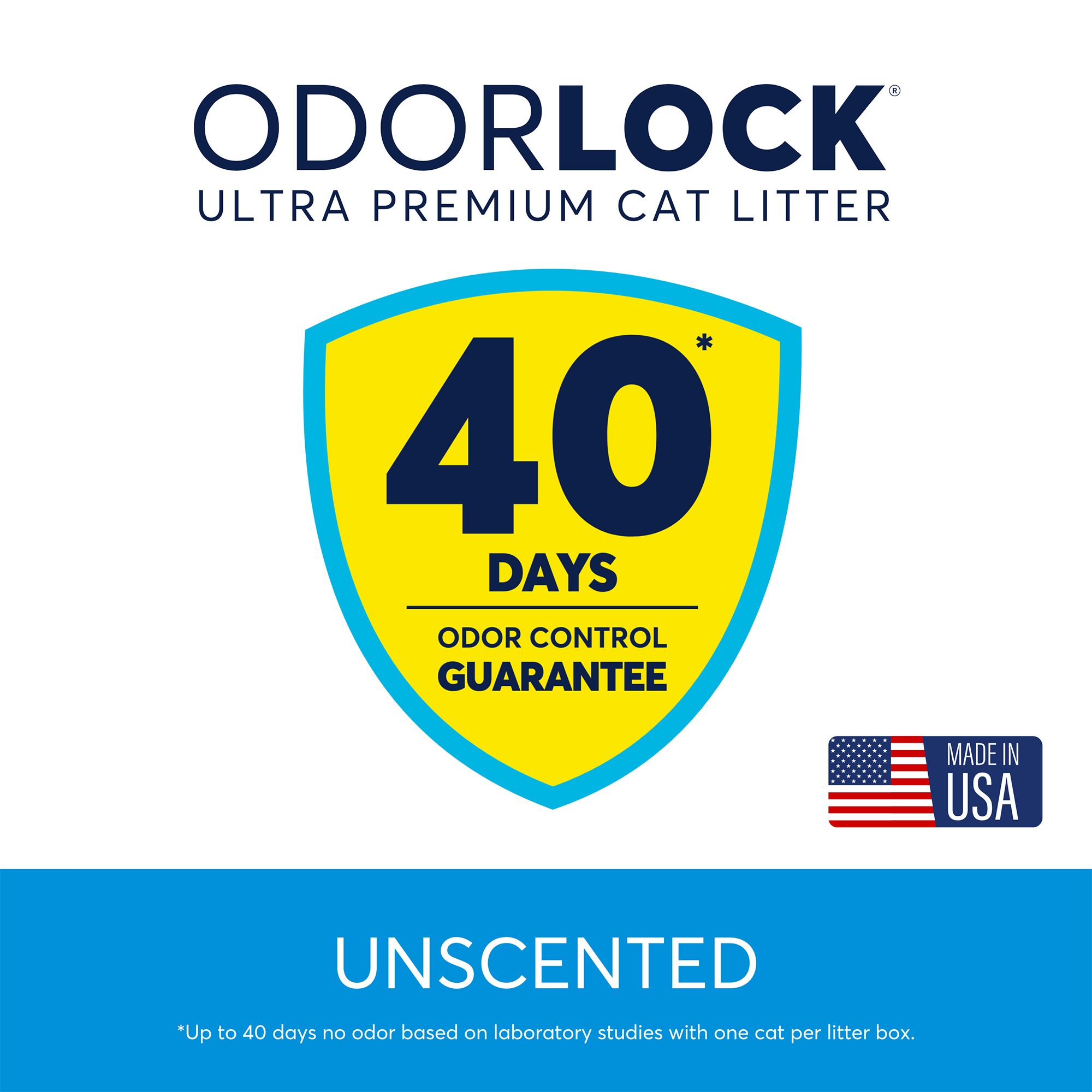 OdorLock Multi-Cat Clay Cat Litter - Odor Control, Unscented, Clumping, 25Lb - thumbnail 2