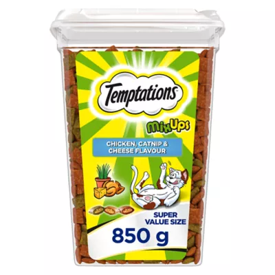 Temptations Mix-Ups Adult Cat Treats Chicken, Catnip & Cheese Flavour - Image 1