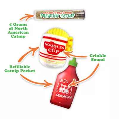 Meowijuana Noodle Sauce Refill Cat Toys 2-Pack - Image 3