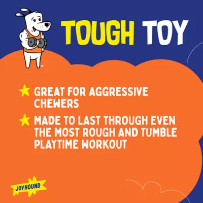 Joyhound 3D Rip Roarin' Triceratops Tough Dog Toy - Image 4