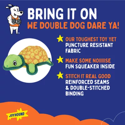 Joyhound 3D Rip Roarin' Turtle Tough Dog Toy - Image 2