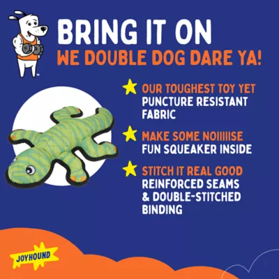 Joyhound 3D Rip Roarin' Lizard Tough Dog Toy - Image 2