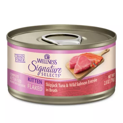Wellness® Signature Selects Grain Free Kitten Wet Cat Food - Flaked, 2.8 oz - Image 1