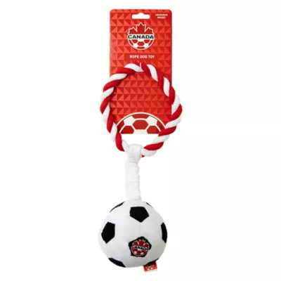 GMASON Team Canada Ball Rope Tug Dog Toy - Image 3