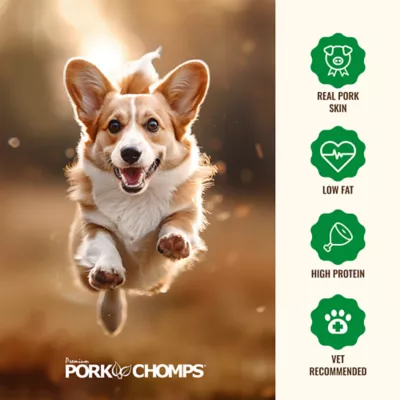 Pork Chomps Rawhide-Free Roasted Twists Adult Dog Treats - 20 ct - Image 5