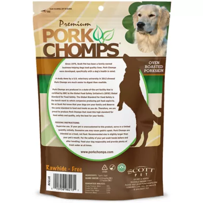 Pork Chomps Rawhide-Free Roasted Twists Adult Dog Treats - 20 ct - Image 7