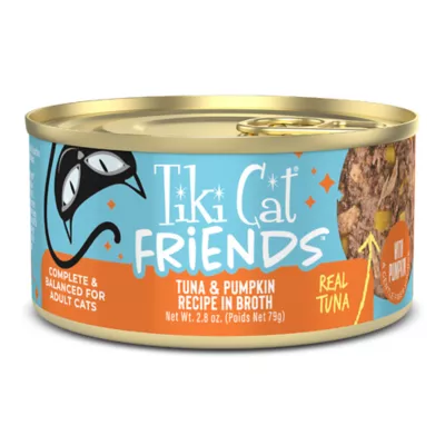 Tiki Cat Friends Adult Cat Wet Food - In Broth, With Pumpkin, 2.8 Oz - Image 1